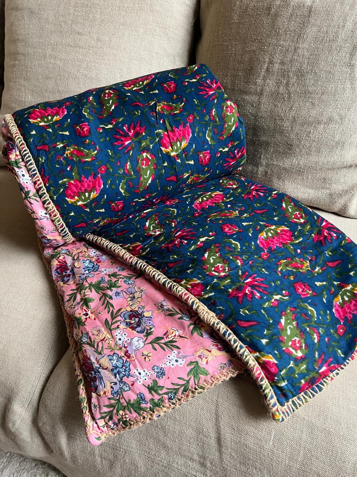 Sofa Cover rose bleu - 180x80cm