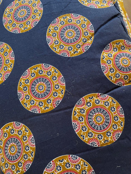 Sofa Cover bleu/jaune - 180x80cm