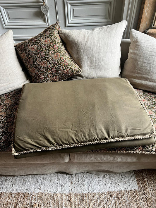 Sofa Cover vert kaki - 180x80cm