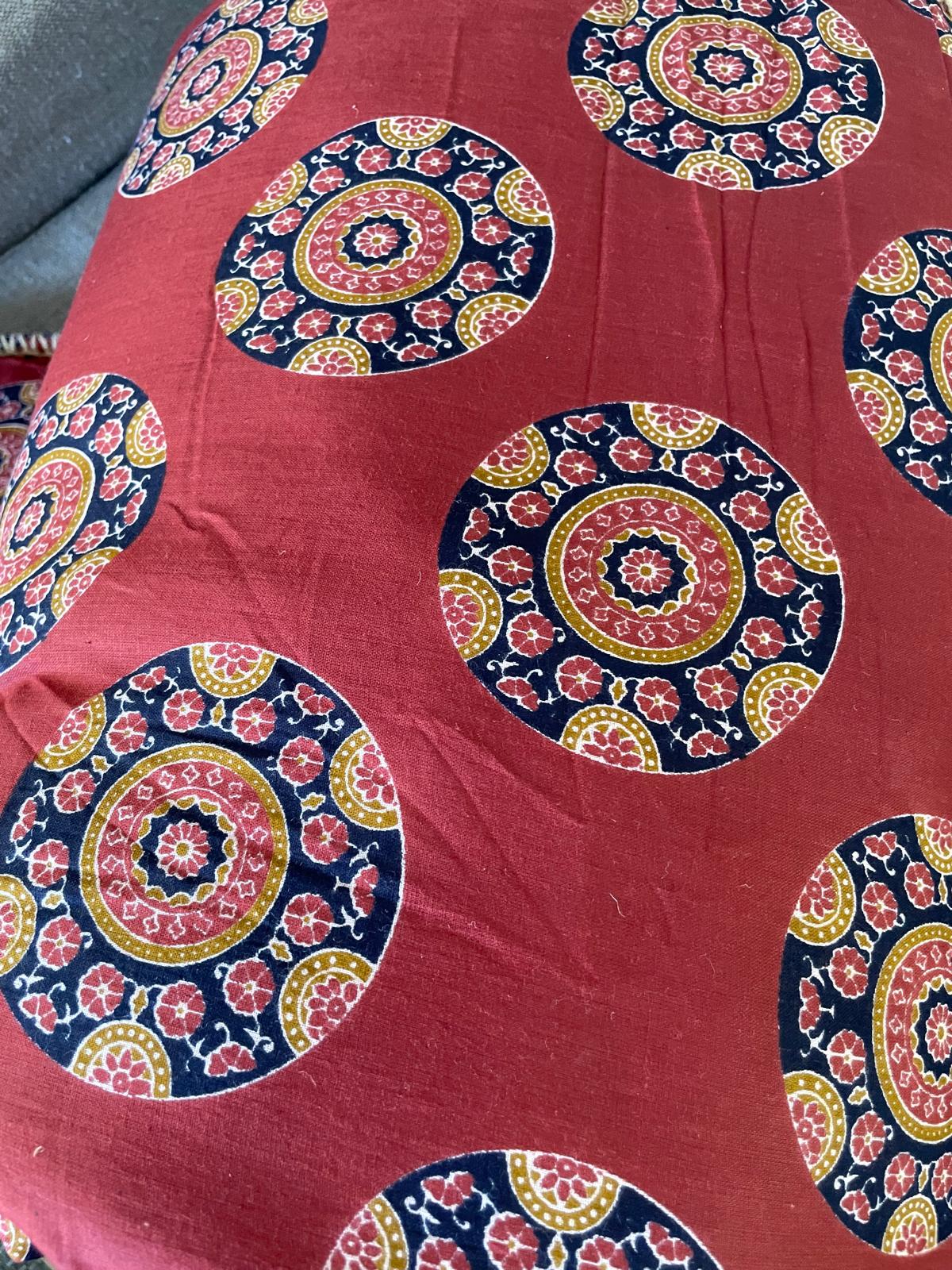 Sofa Cover bleu/rouge - 180x80cm
