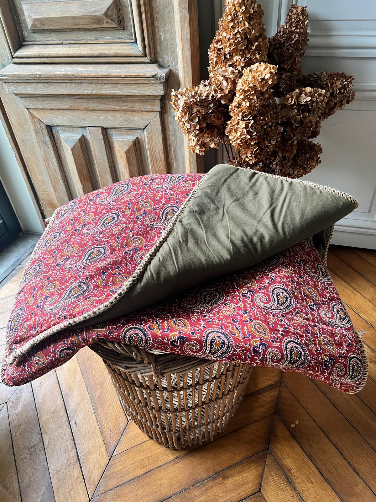 Sofa Cover rouge kaki - 180x80cm